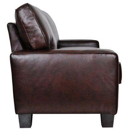 Canapé Serta Palisades 73 avec accoudoirs droits, polyester facile d'entretien, dossier moelleux et coussins d'assise à ressorts ensachés
