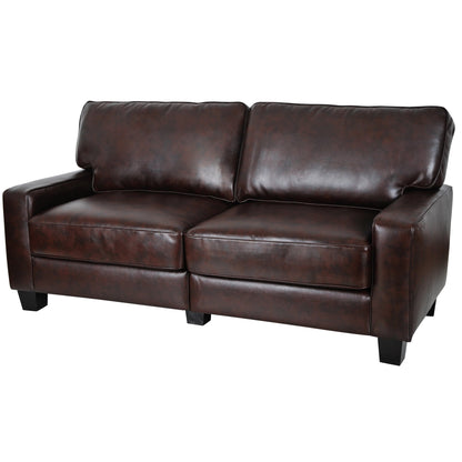 Canapé Serta Palisades 73 avec accoudoirs droits, polyester facile d'entretien, dossier moelleux et coussins d'assise à ressorts ensachés