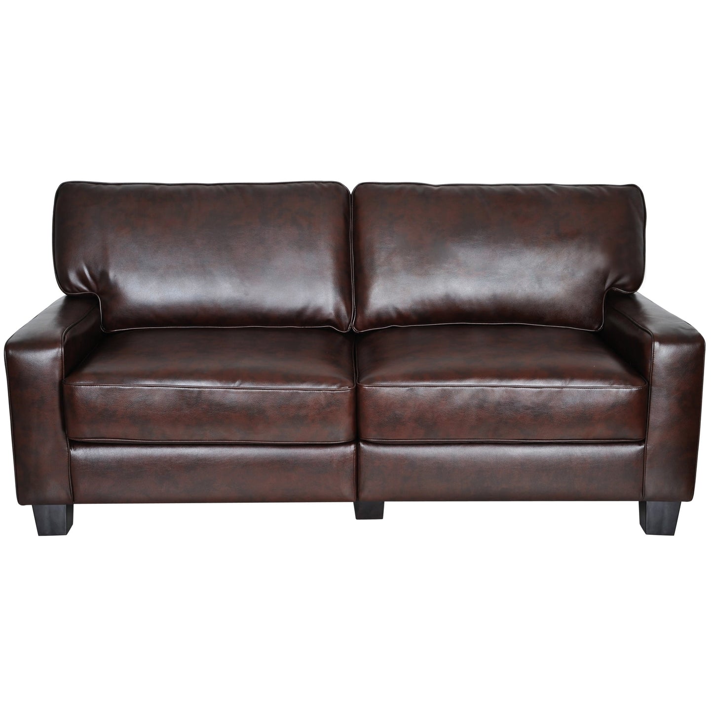 Canapé Serta Palisades 73 avec accoudoirs droits, polyester facile d'entretien, dossier moelleux et coussins d'assise à ressorts ensachés