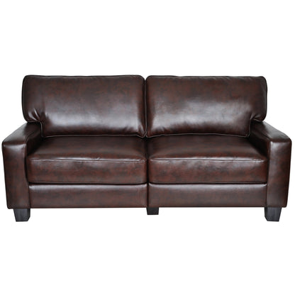 Canapé Serta Palisades 73 avec accoudoirs droits, polyester facile d'entretien, dossier moelleux et coussins d'assise à ressorts ensachés