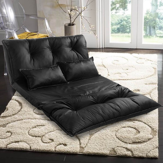 Canapé-lit futon pliable réglable Nestfair avec 2 oreillers