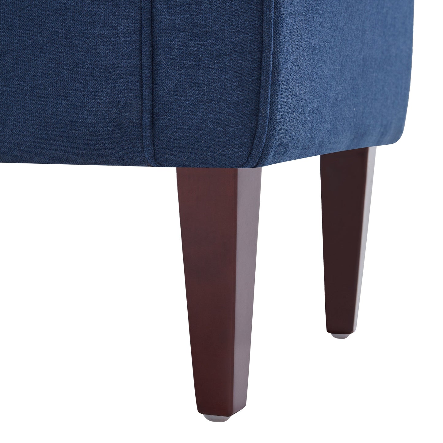 Banc de rangement rembourré avec accoudoirs et dossier capitonné rabattable, 128 cm (50,4 pouces).