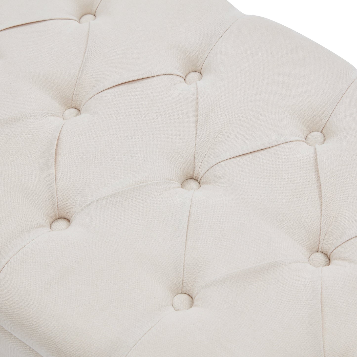 Banc de rangement rembourré avec accoudoirs et dossier capitonné rabattable, 128 cm (50,4 pouces).