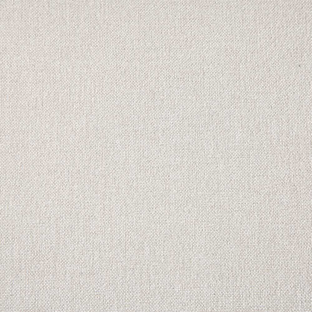 Chaise de salle à manger rembourrée Hansel Wishbone, tissu beige et cadre naturel