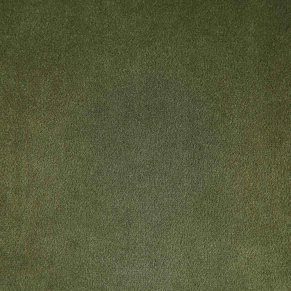 Chaise de salle à manger rembourrée Hansel Wishbone, velours vert mousse et cadre en noyer clair