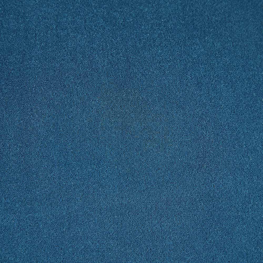 Chaise de salle à manger rembourrée Hansel Wishbone, velours bleu et cadre noir
