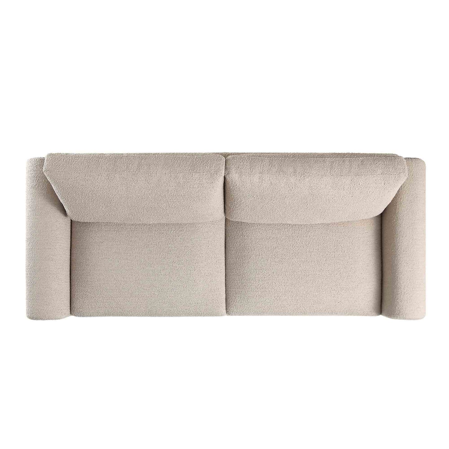 Canapé 3 places incurvé Hampstead Taupe Boucle
