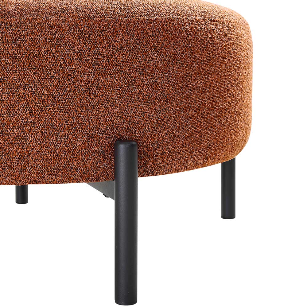 Fauteuil Amboise avec coussin boule, boucle brique
