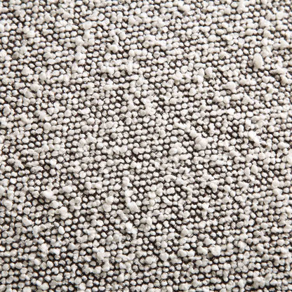 Fauteuil Amboise avec coussin boule, boucle gris brume