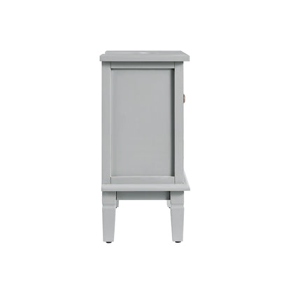 Meuble-lavabo de salle de bain sculpté Chantilly gris moyen