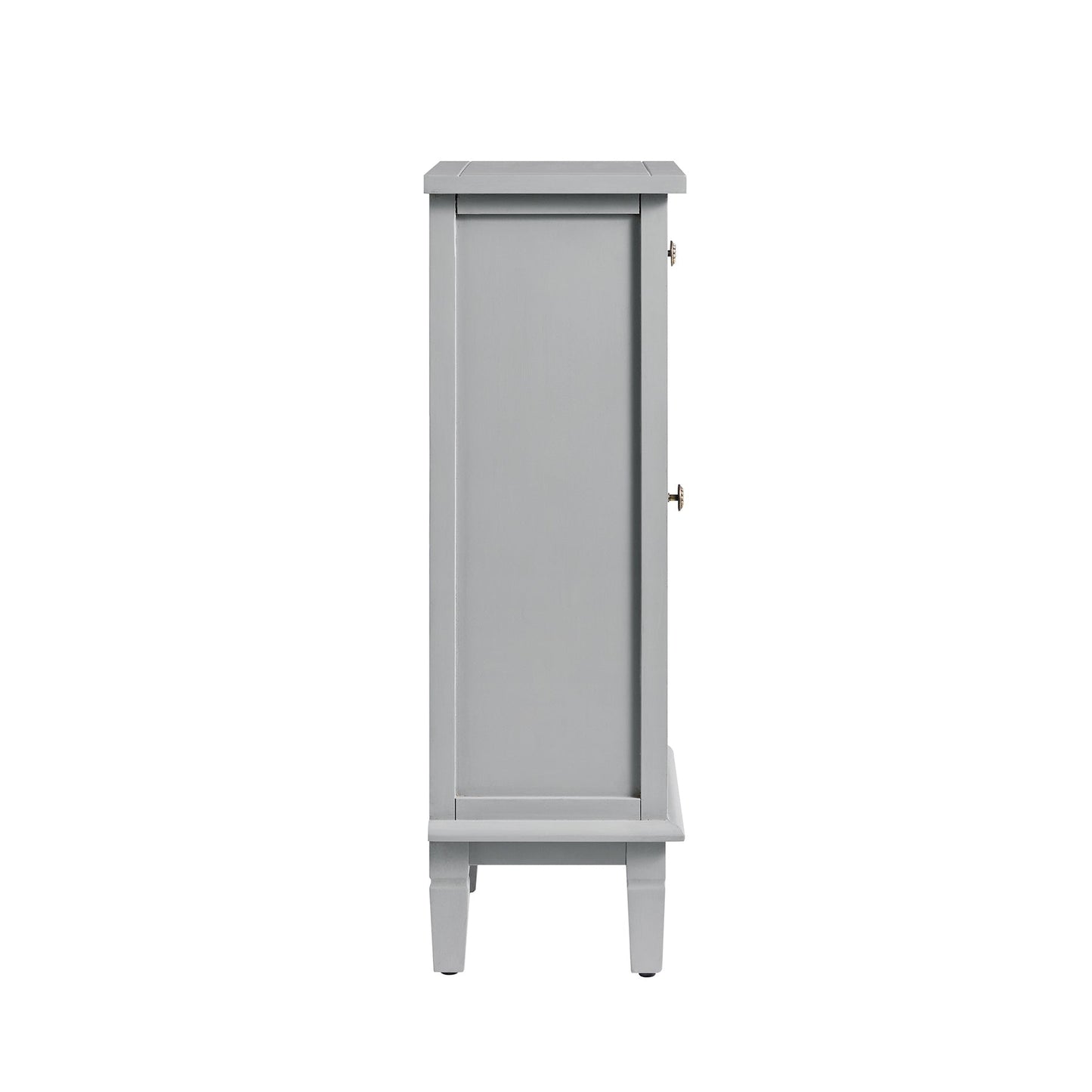 Armoire de salle de bain sculptée Chantilly gris moyen