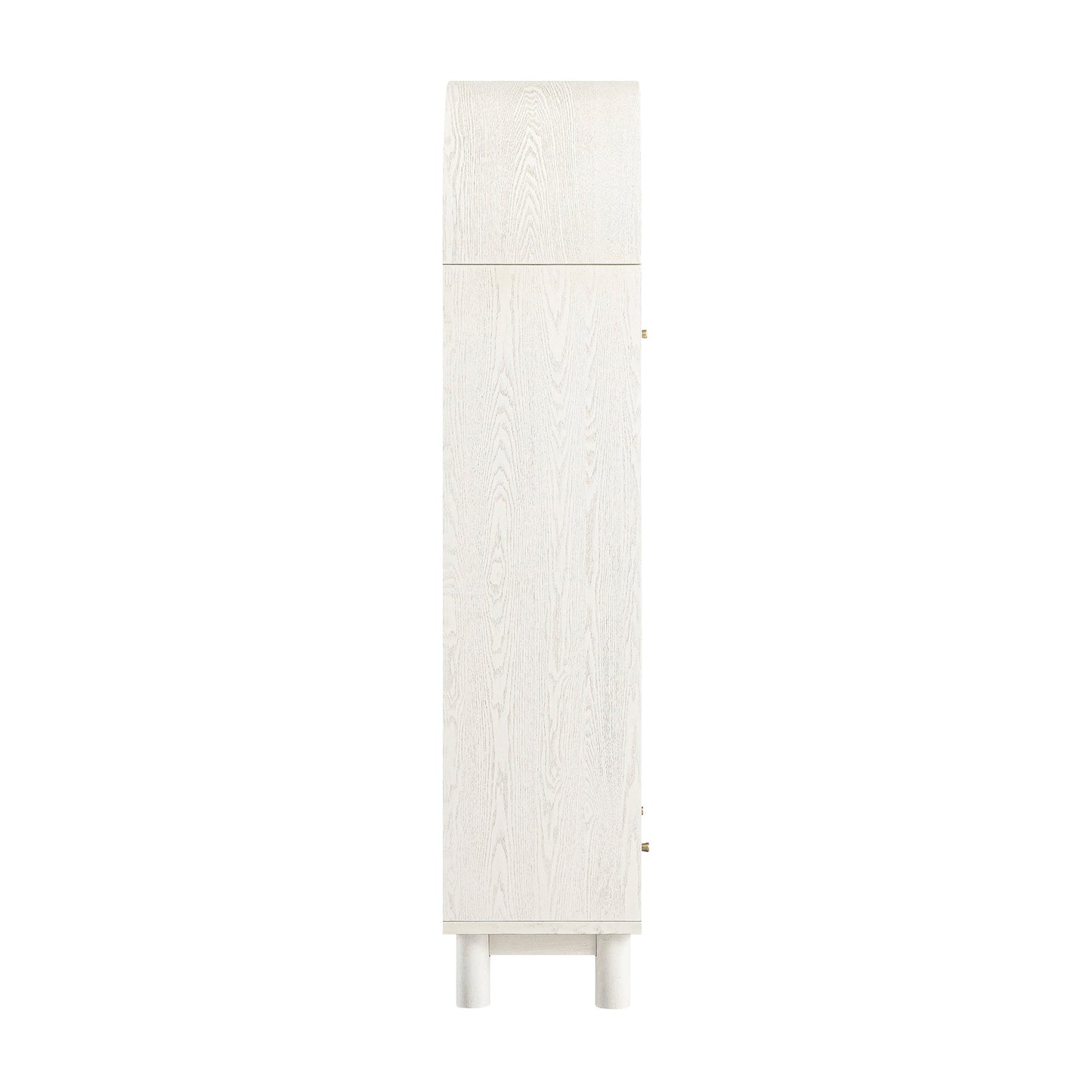 Grand meuble de rangement Maude, frêne blanc lavé