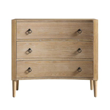 Commode concave 3 tiroirs Thalia, naturel