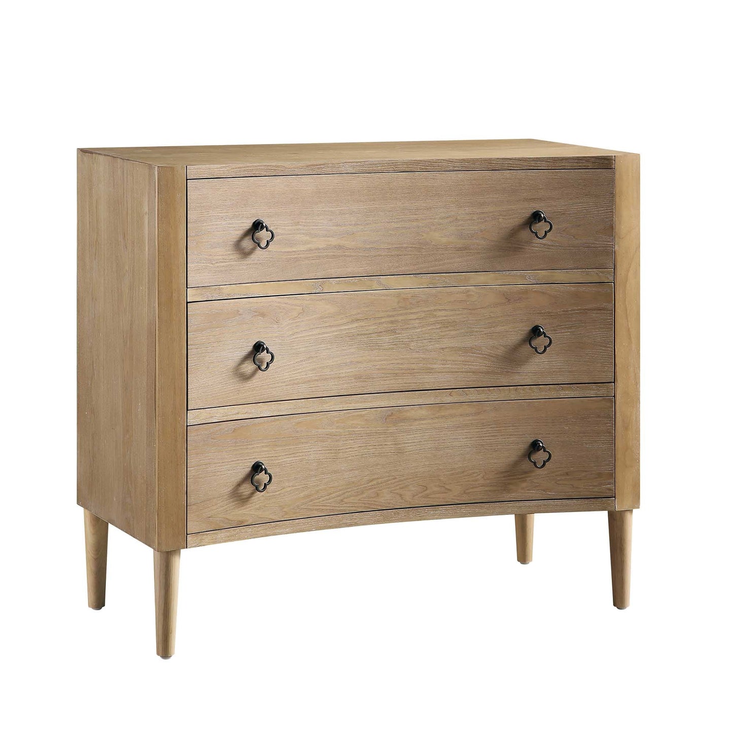 Commode concave 3 tiroirs Thalia, naturel