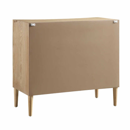 Commode concave 3 tiroirs Thalia, naturel