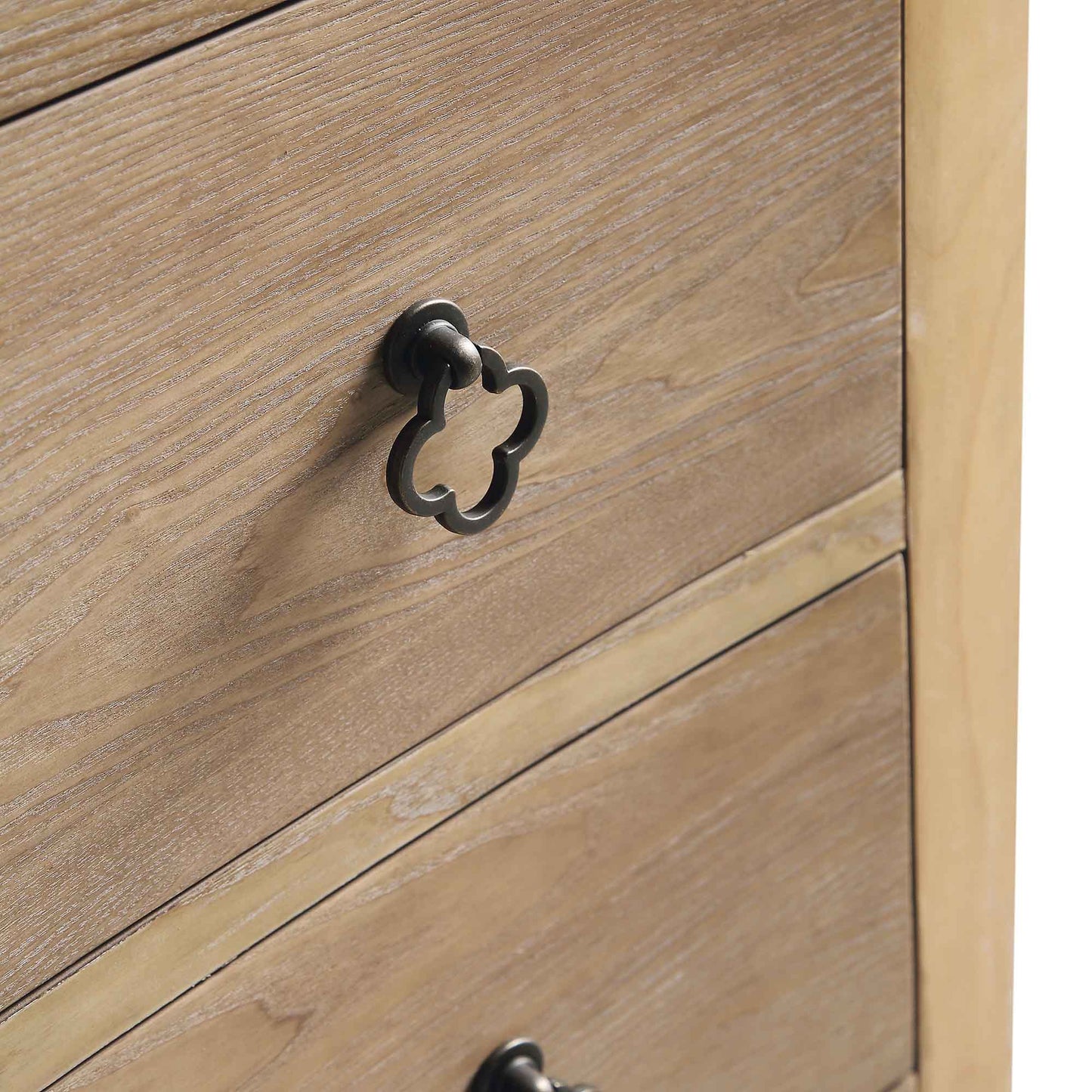 Commode concave 3 tiroirs Thalia, naturel