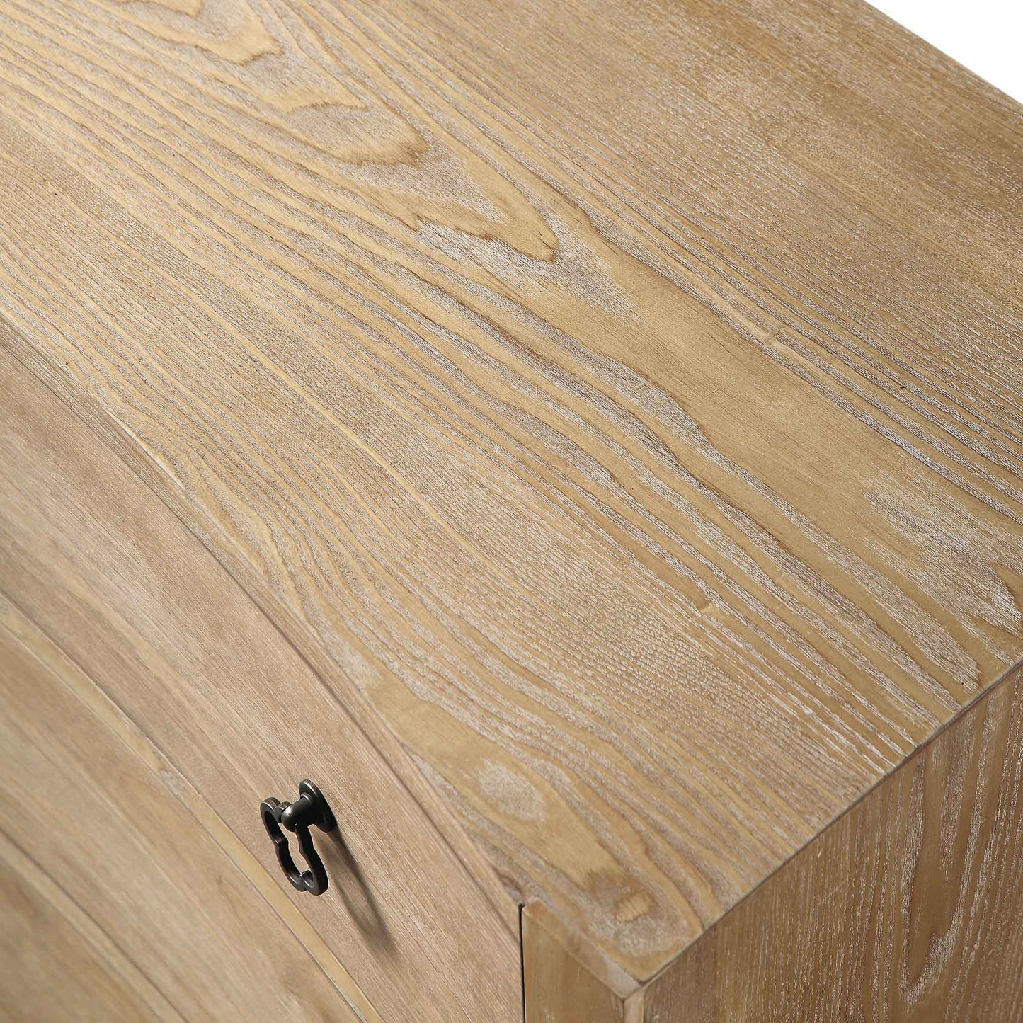 Commode concave 3 tiroirs Thalia, naturel