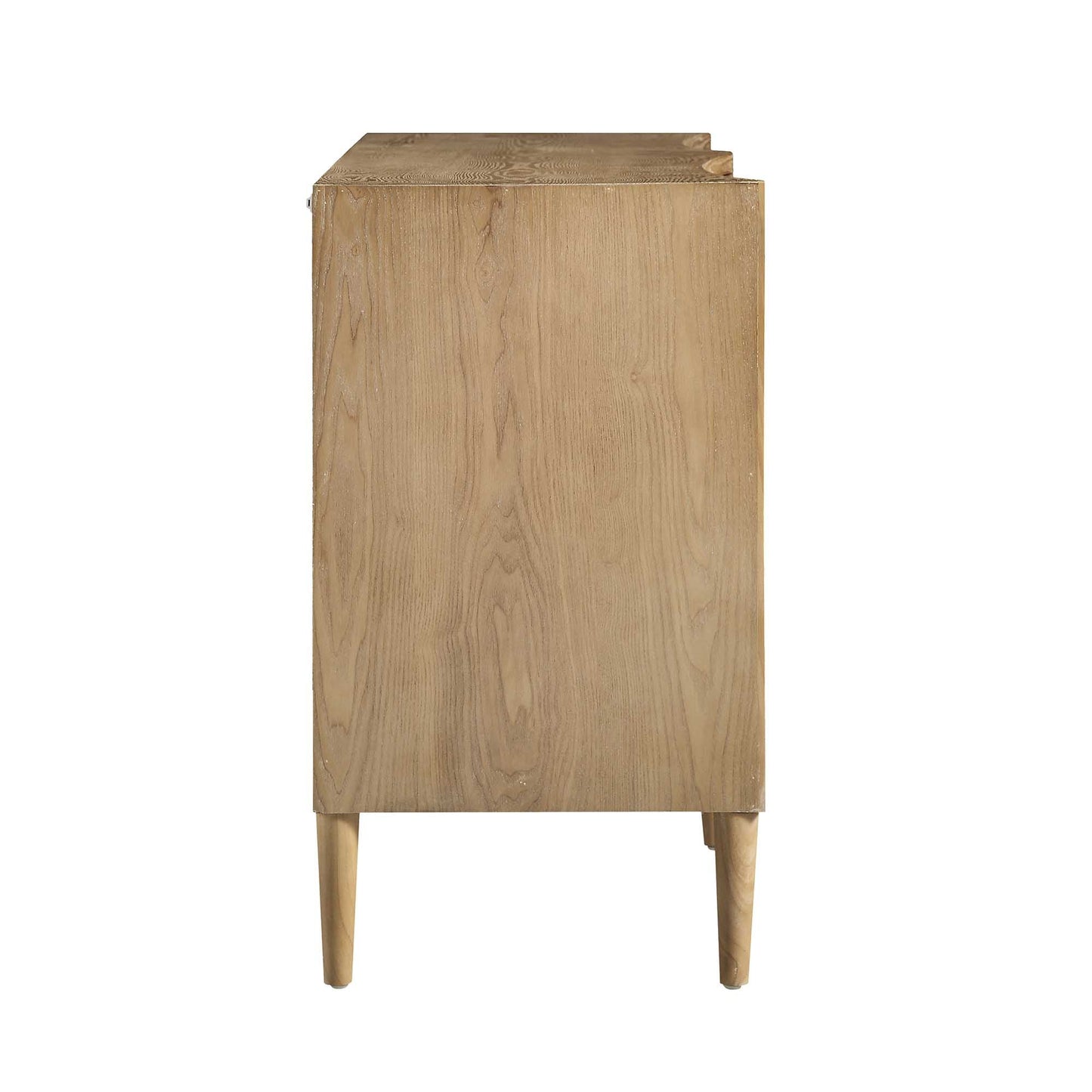 Commode double concave à six tiroirs Thalia, naturelle