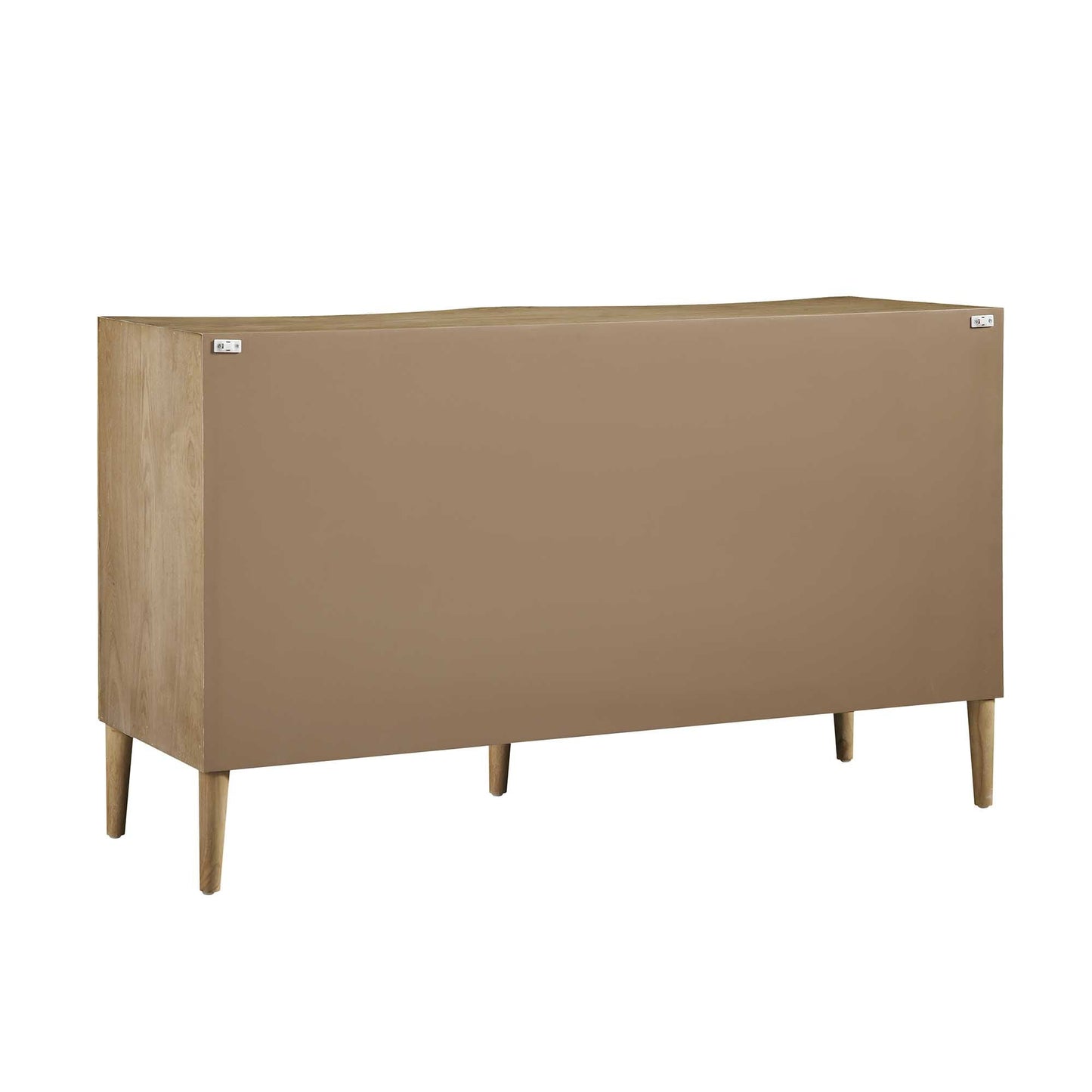 Commode double concave à six tiroirs Thalia, naturelle