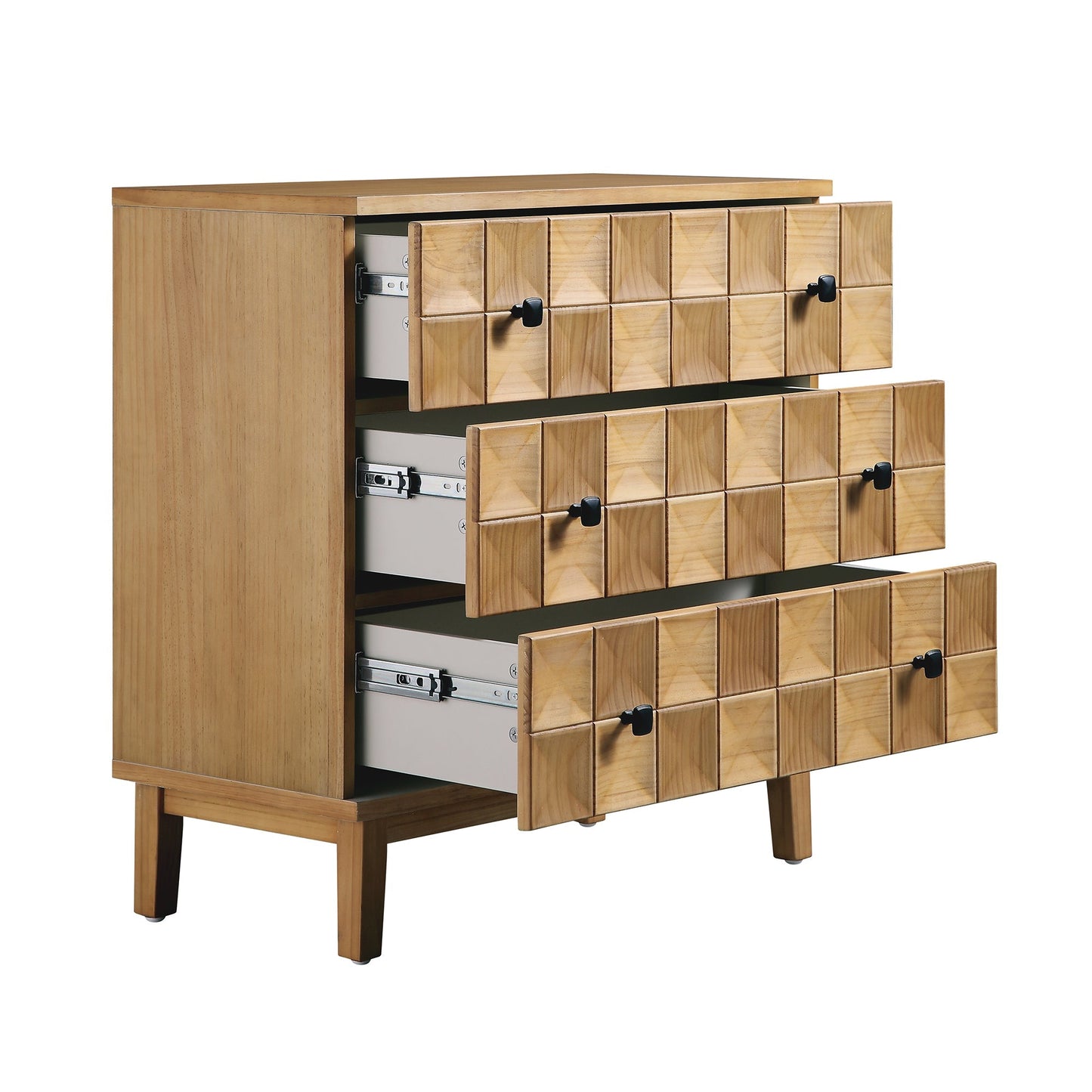 Commode 3 tiroirs Gibbs, naturel