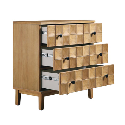 Commode 3 tiroirs Gibbs, naturel