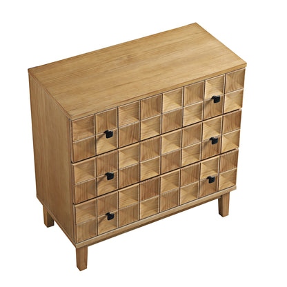 Commode 3 tiroirs Gibbs, naturel