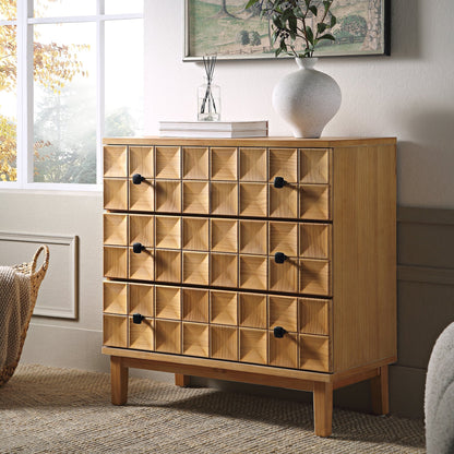 Commode 3 tiroirs Gibbs, naturel
