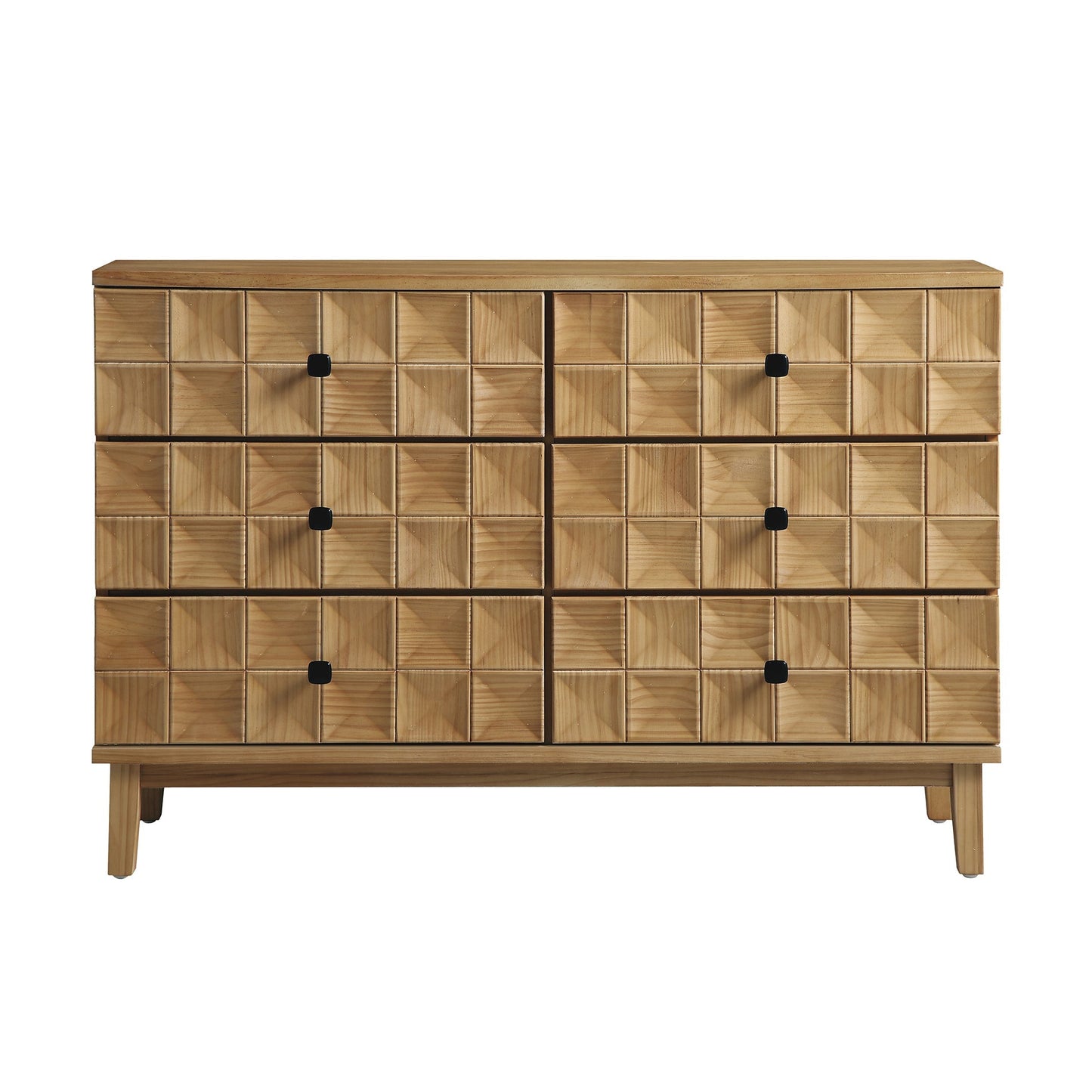 Commode 6 tiroirs Gibbs, naturel
