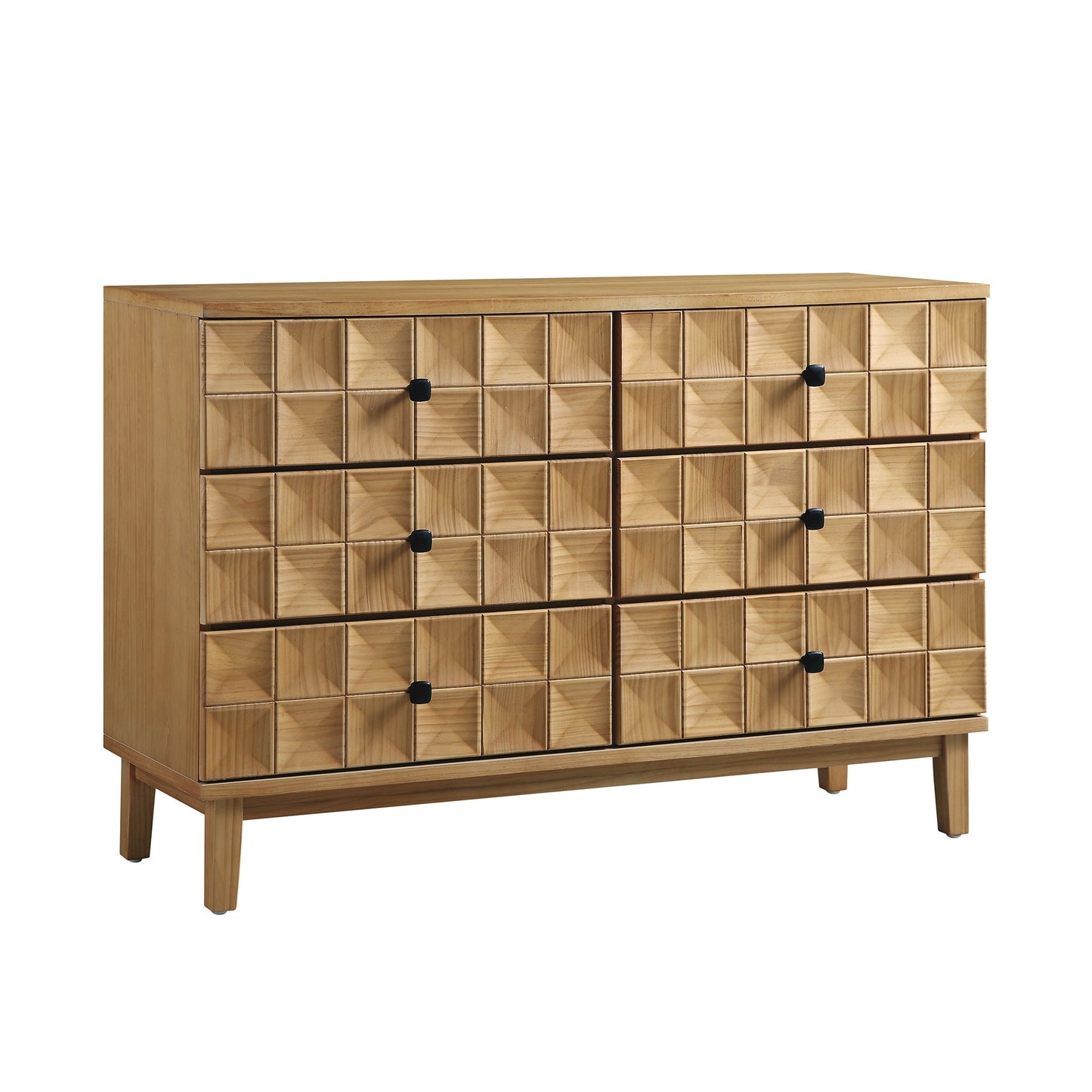 Commode 6 tiroirs Gibbs, naturel