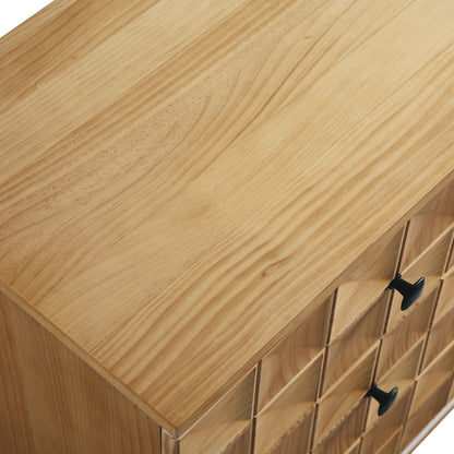 Commode 6 tiroirs Gibbs, naturel