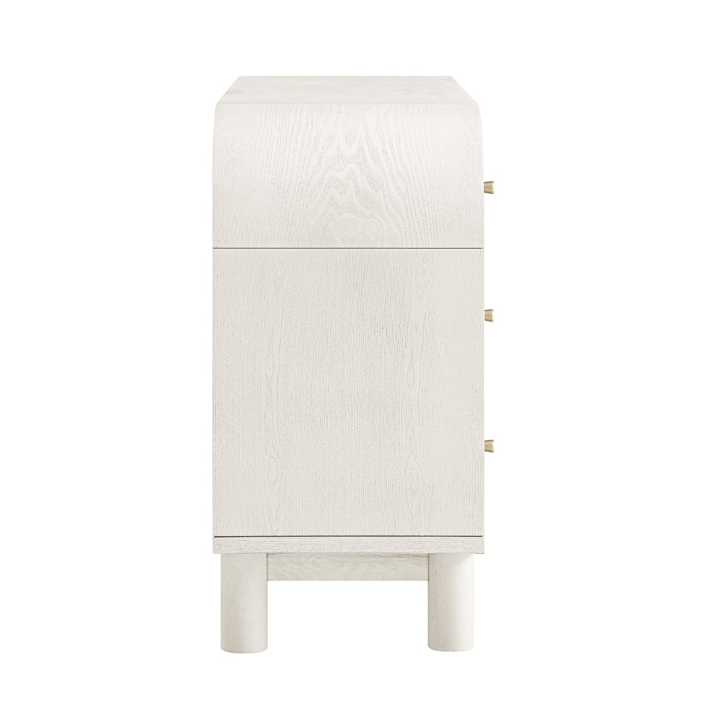 Commode Maude 6 tiroirs, frêne blanc lavé
