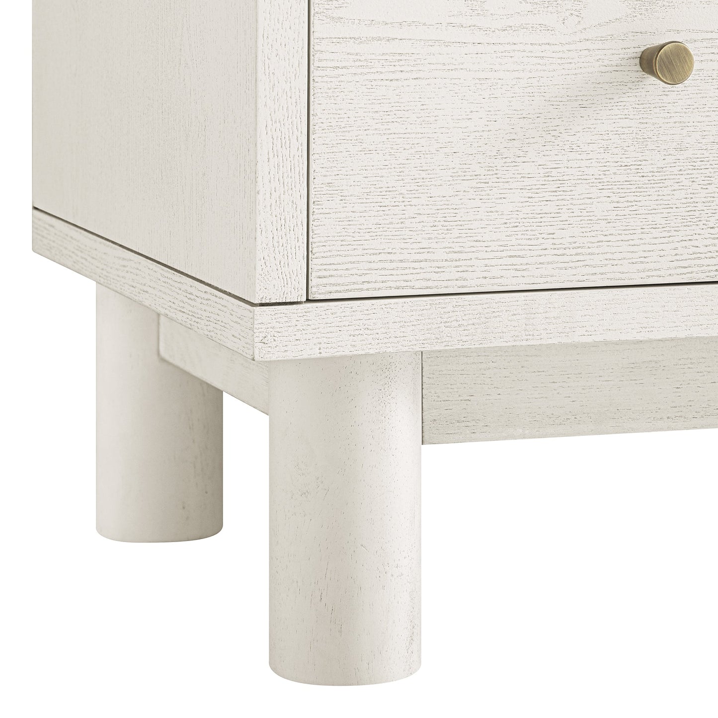 Commode Maude 6 tiroirs, frêne blanc lavé