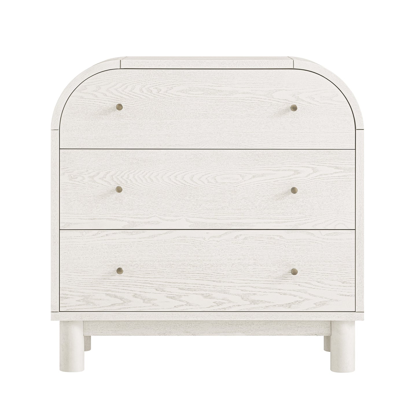 Commode 3 tiroirs Maude, frêne blanc lavé
