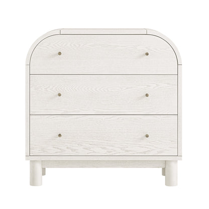 Commode 3 tiroirs Maude, frêne blanc lavé