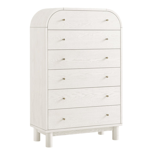 Commode haute Maude, frêne blanc lavé