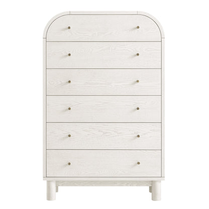 Commode haute Maude, frêne blanc lavé
