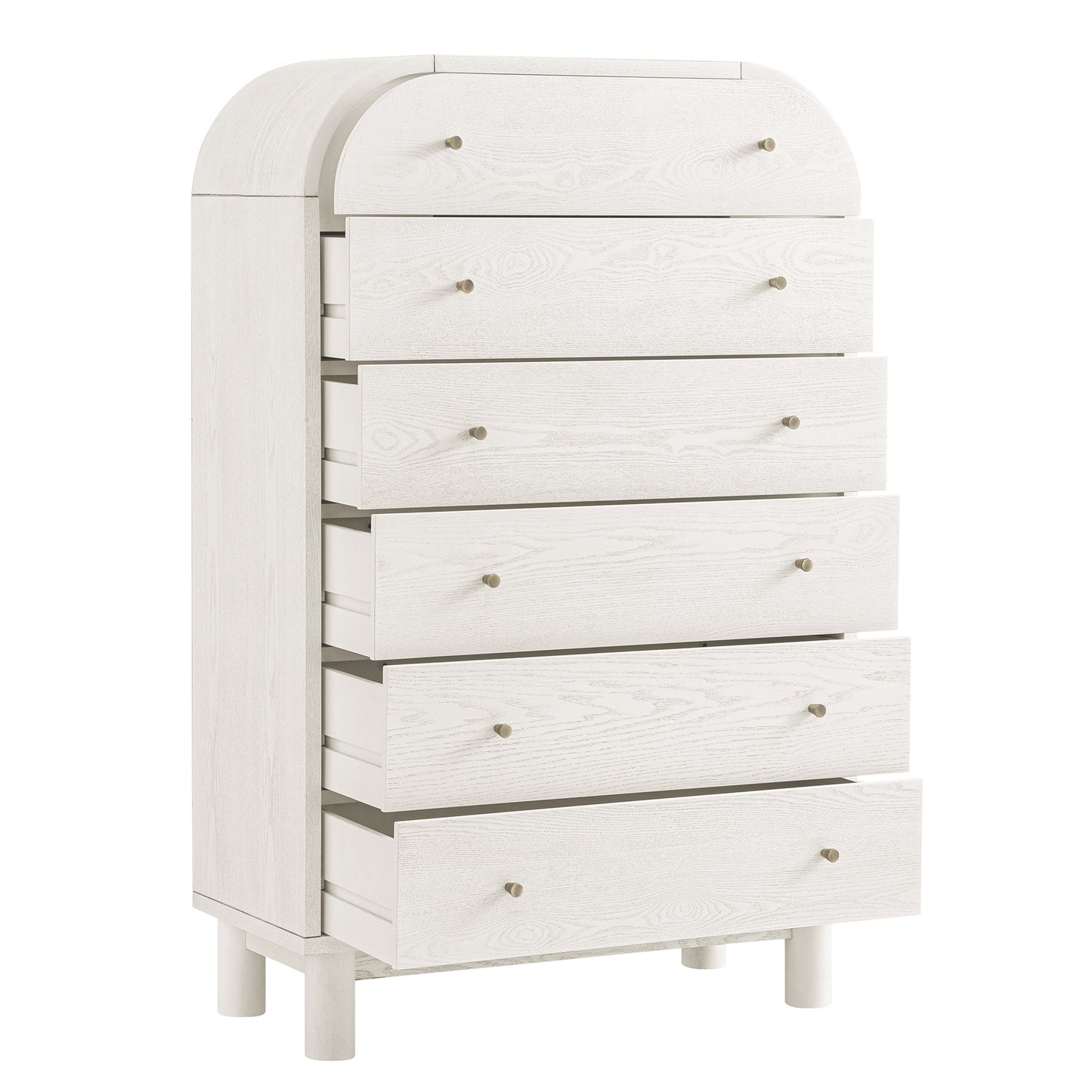 Commode haute Maude, frêne blanc lavé