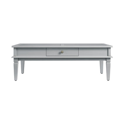 Table basse Chantilly gris moyen avec tiroirs