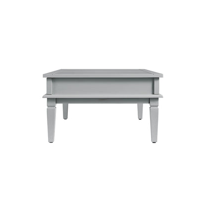Table basse Chantilly gris moyen avec tiroirs