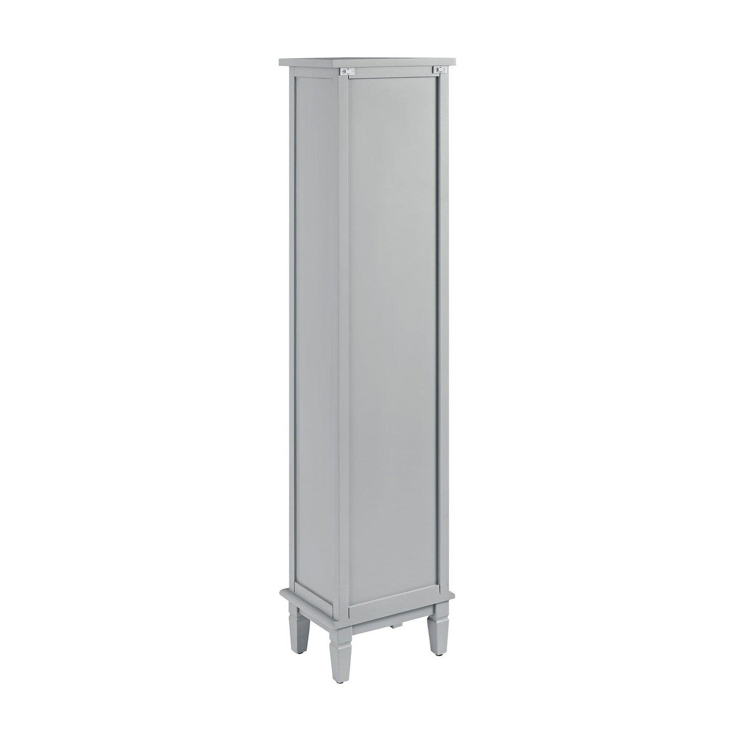 Meuble de rangement haut de salle de bain sculpté gris moyen Chantilly