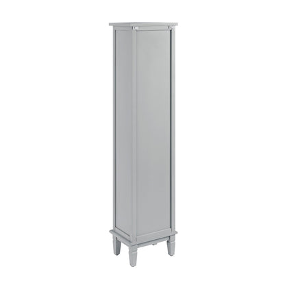 Meuble de rangement haut de salle de bain sculpté gris moyen Chantilly