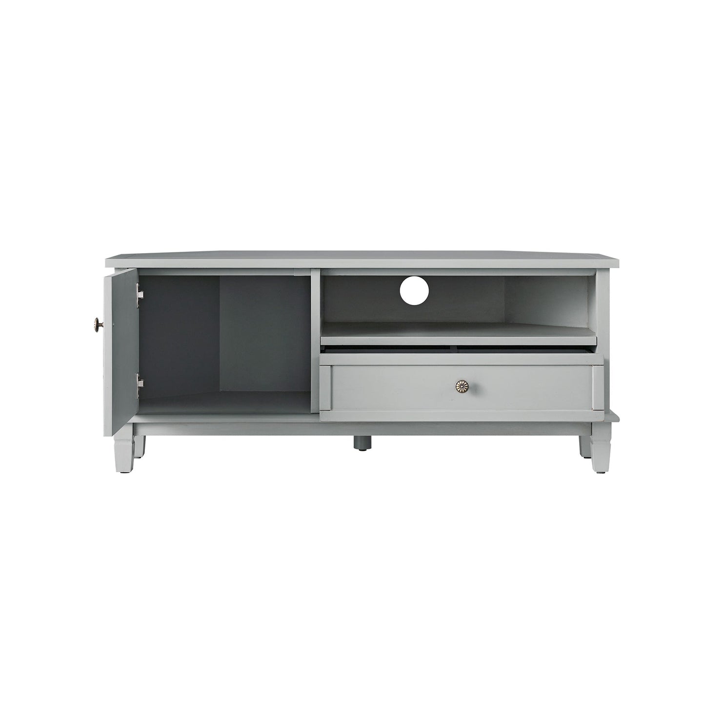 Meuble TV d'angle Chantilly gris moyen