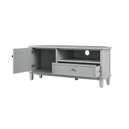 Meuble TV d'angle Chantilly gris moyen