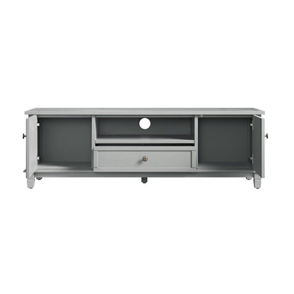 Meuble TV large Chantilly gris moyen 59
