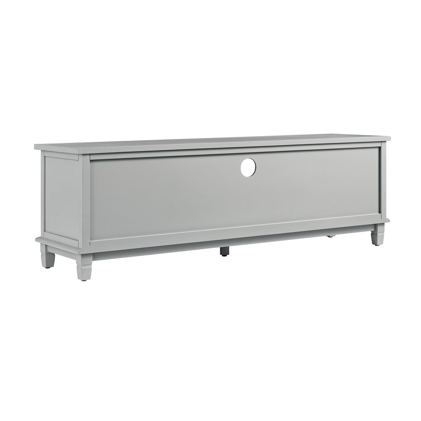 Meuble TV large Chantilly gris moyen 59