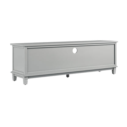 Meuble TV large Chantilly gris moyen 59