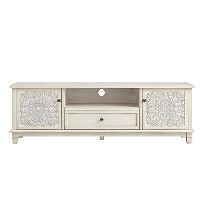 Meuble TV Chantilly blanchi à la chaux 59" de large