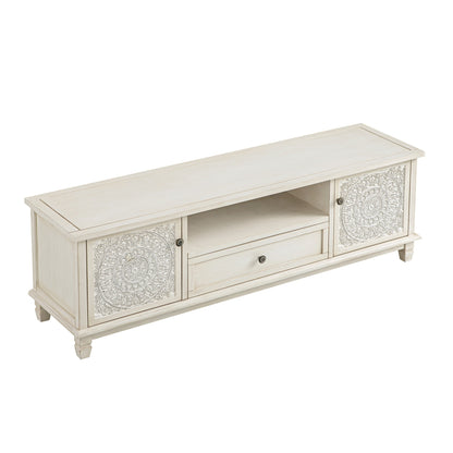 Meuble TV Chantilly blanchi à la chaux 59" de large