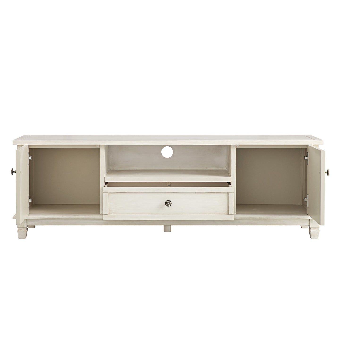 Meuble TV Chantilly blanchi à la chaux 59" de large