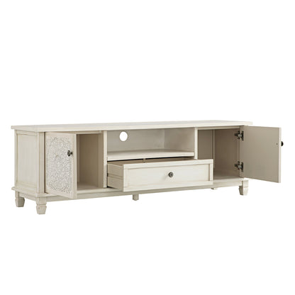 Meuble TV Chantilly blanchi à la chaux 59" de large